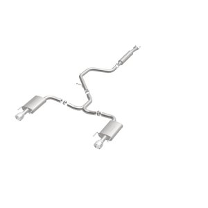 Chevrolet Malibu Performance Exhaust - Rear - Magnaflow - Cat Back, Dual Split Rear Exit - Polished - 2015