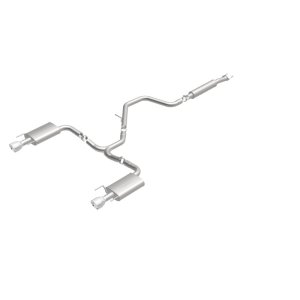 Chevrolet Malibu Performance Exhaust - Rear - Magnaflow - Cat Back, Dual Split Rear Exit - Polished - 2015