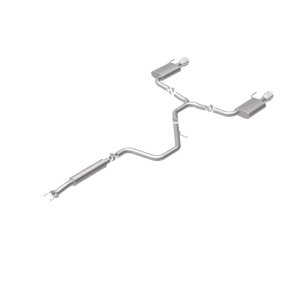 Chevrolet Malibu Performance Exhaust - Rear - Magnaflow - Cat Back, Dual Split Rear Exit - Polished - 2015