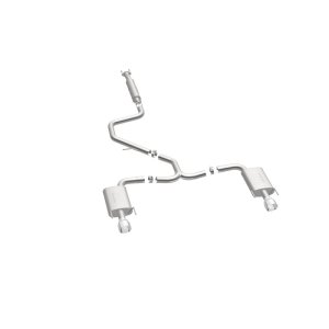 Chevrolet Malibu Performance Exhaust - Rear - Magnaflow - Cat Back, Dual Split Rear Exit - Polished - 2015