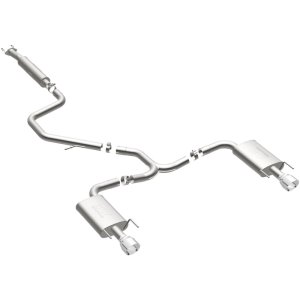Chevrolet Malibu Performance Exhaust - Rear - Magnaflow - Cat Back, Dual Split Rear Exit - Polished - 2015