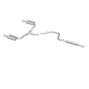 Chevrolet Malibu Performance Exhaust - Rear - Magnaflow - Cat Back, Dual Split Rear Exit - Polished - 2015