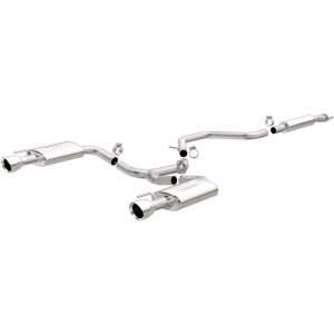 Chevrolet Malibu Performance Exhaust - Rear - Magnaflow - Cat Back, Dual Split Rear Exit - Polished - 2015