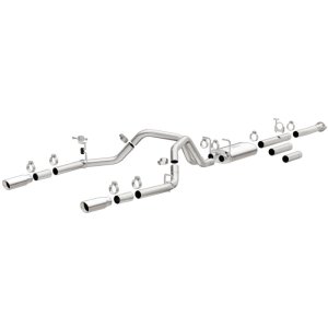 Chevrolet Silverado 2500HD Performance Exhaust - Rear - Magnaflow - Street Series Cat Back Dual Split Rear Exit 4in - 2015