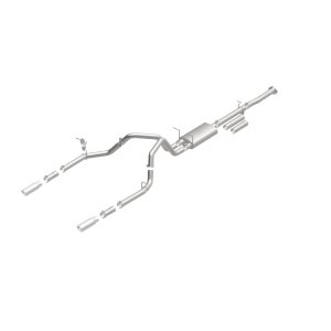 GMC Sierra 2500HD Performance Exhaust - Rear - Magnaflow - Street Series Cat Back Dual Split Rear Exit 4in - 2015