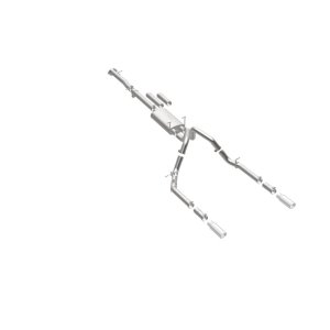 GMC Sierra 2500HD Performance Exhaust - Rear - Magnaflow - Street Series Cat Back Dual Split Rear Exit 4in - 2015