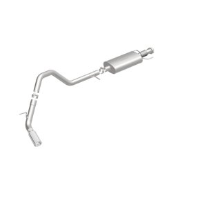 Ford Expedition Performance Exhaust - Single Passenger Side Rear - Magnaflow - Street Series Cat-Back - Polished - `15-`16
