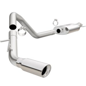Ford Expedition Performance Exhaust - Single Passenger Side Rear - Magnaflow - Street Series Cat-Back - Polished - `15-`16