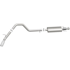 Ford Expedition Performance Exhaust - Single Passenger Side Rear - Magnaflow - Street Series Cat-Back - Polished - `15-`16