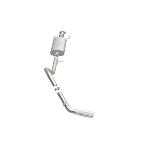 Ford Expedition Performance Exhaust - Single Passenger Side Rear - Magnaflow - Street Series Cat-Back - Polished - `15-`16