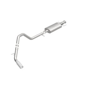 Ford Expedition Performance Exhaust - Single Passenger Side Rear - Magnaflow - Street Series Cat-Back - Polished - `15-`16
