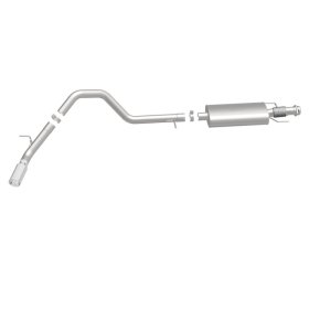 Ford Expedition Performance Exhaust - Single Passenger Side Rear - Magnaflow - Street Series Cat-Back - Polished - `15-`16