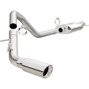 Ford Expedition Performance Exhaust - Single Passenger Side Rear - Magnaflow - Street Series Cat-Back - Polished - `15-`16