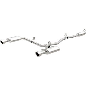Ford Taurus Performance Exhaust - Rear - Magnaflow - Street Series Cat-Back, Dual Split Rear Exit - Polished - `13-`19