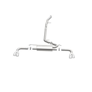 GMC Terrain Performance Exhaust - Quad Split Rear - Magnaflow - Street Series Cat Back with 3in Polished Tips - Polished - `15-`17