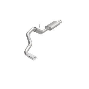 Ram 2500 Performance Exhaust - Single Passenger Side Rear Exit - Magnaflow - Street Series Cat-Back - Polished - `14-`15