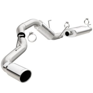 Ram 2500 Performance Exhaust - Single Passenger Side Rear Exit - Magnaflow - Street Series Cat-Back - Polished - `14-`15