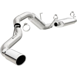 Ram 2500 Performance Exhaust - Single Passenger Side Rear Exit - Magnaflow - Street Series Cat-Back - Polished - `14-`15