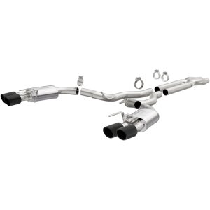 Ford Mustang Performance Exhaust - Rear - Magnaflow - Competition Series Cat Back with Carbon Fiber Tips - `15-`20
