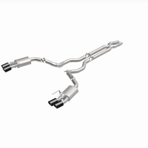Ford Mustang Performance Exhaust - Rear - Magnaflow - Competition Series Cat Back with Carbon Fiber Tips - `15-`20