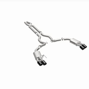 Ford Mustang Performance Exhaust - Rear - Magnaflow - Competition Series Cat Back with Carbon Fiber Tips - `15-`20