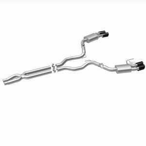 Ford Mustang Performance Exhaust - Rear - Magnaflow - Competition Series Cat Back with Carbon Fiber Tips - `15-`20