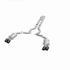 Ford Mustang Performance Exhaust - Rear - Magnaflow - Competition Series Cat Back with Carbon Fiber Tips - `15-`20