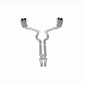 Ford Mustang Performance Exhaust - Rear - Magnaflow - Competition Series Cat Back with Carbon Fiber Tips - `15-`20