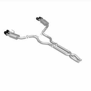Ford Mustang Performance Exhaust - Rear - Magnaflow - Competition Series Cat Back with Carbon Fiber Tips - `15-`20