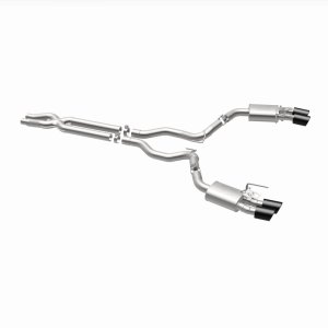 Ford Mustang Performance Exhaust - Rear - Magnaflow - Competition Series Cat Back with Carbon Fiber Tips - `15-`20
