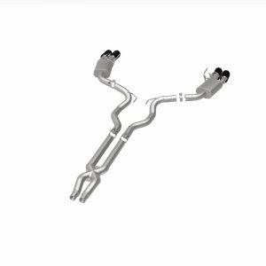Ford Mustang Performance Exhaust - Rear - Magnaflow - Competition Series Cat Back with Carbon Fiber Tips - `15-`20