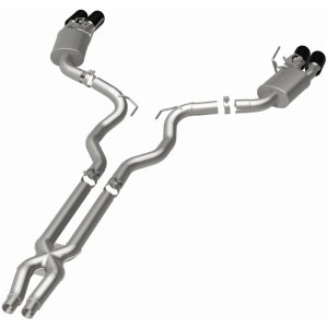 Ford Mustang Performance Exhaust - Rear - Magnaflow - Competition Series Cat Back with Carbon Fiber Tips - `15-`20