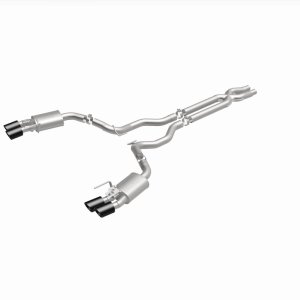 Ford Mustang Performance Exhaust - Rear - Magnaflow - Competition Series Cat Back with Carbon Fiber Tips - `15-`20