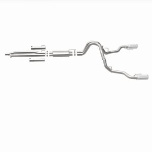 Ford F-150 Performance Exhaust - Rear - Magnaflow - Cat Back, Dual Split Rear Exit, Street Series - `17-`20 Ford F-150 Performance Exhaust - Rear - Magnaflow - Cat Back, Dual Split Rear Exit, Street Series - `17-`20