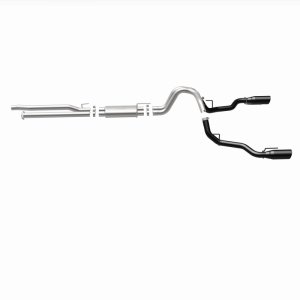 Ford F-150 Performance Exhaust - Rear - Magnaflow - Street Series Cat Back, Dual Split Exit - Black Coated - `17-`20
