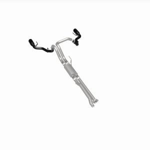 Ford F-150 Performance Exhaust - Rear - Magnaflow - Street Series Cat Back, Dual Split Exit - Black Coated - `17-`20