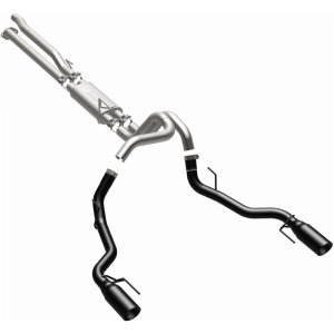Ford F-150 Performance Exhaust - Rear - Magnaflow - Street Series Cat Back, Dual Split Exit - Black Coated - `17-`20