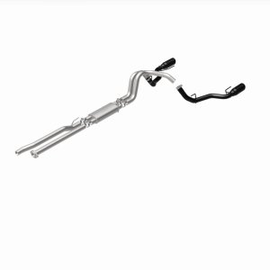Ford F-150 Performance Exhaust - Rear - Magnaflow - Street Series Cat Back, Dual Split Exit - Black Coated - `17-`20