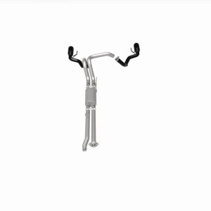 Ford F-150 Performance Exhaust - Rear - Magnaflow - Street Series Cat Back, Dual Split Exit - Black Coated - `17-`20