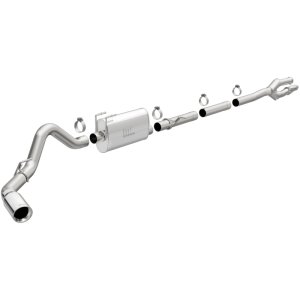 Ford F-250 Performance Exhaust - Single Side Exit - Magnaflow - Cat Back, Street Series, Single Passenger Side Rear Exit - Stainless Steel - `17-`18