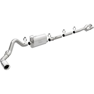 Ford F-250 Performance Exhaust - Single Side Exit - Magnaflow - Cat Back, Street Series, Single Passenger Side Rear Exit - Stainless Steel - `17-`18