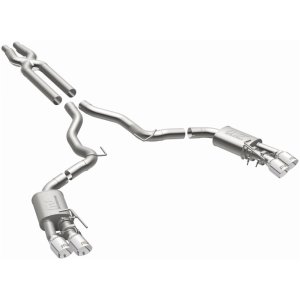 Ford Mustang Performance Exhaust - Rear - Magnaflow - Competition Series Cat-Back Dual Exit with 4in Polished Tips - `18-`23