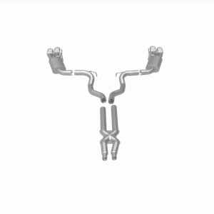 Ford Mustang Performance Exhaust - Rear - Magnaflow - Competition Series Cat-Back Dual Exit with 4in Polished Tips - `18-`23