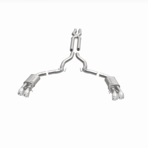 Ford Mustang Performance Exhaust - Rear - Magnaflow - Competition Series Cat-Back Dual Exit with 4in Polished Tips - `18-`23
