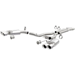 Ford Mustang Performance Exhaust - Rear - Magnaflow - Competition Series Cat-Back Dual Exit with 4in Polished Tips - `18-`23