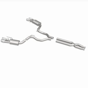 Ford Mustang Performance Exhaust - Rear - Magnaflow - Competition Series Cat-Back Dual Exit with 4in Polished Tips - `18-`23