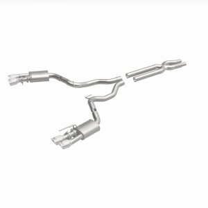 Ford Mustang Performance Exhaust - Rear - Magnaflow - Competition Series Cat-Back Dual Exit with 4in Polished Tips - `18-`23