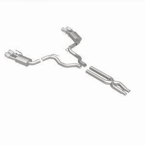 Ford Mustang Performance Exhaust - Rear - Magnaflow - Competition Series Cat-Back Dual Exit with 4in Polished Tips - `18-`23