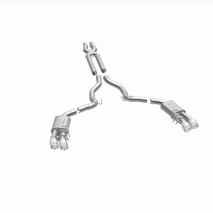 Ford Mustang Performance Exhaust - Rear - Magnaflow - Competition Series Cat-Back Dual Exit with 4in Polished Tips - `18-`23