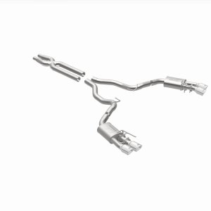 Ford Mustang Performance Exhaust - Rear - Magnaflow - Competition Series Cat-Back Dual Exit with 4in Polished Tips - `18-`23